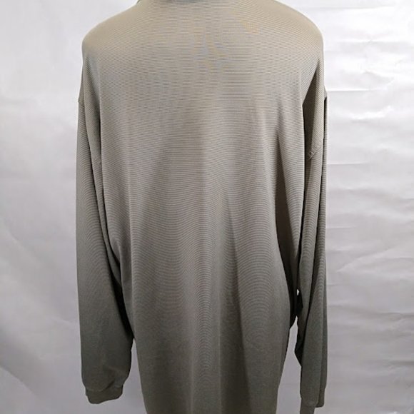 Walter Hagan Long Sleeve Ribbed Khaki Golf Shirt Men's Size XXL - Picture 2 of 6